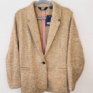 Lands' End Women's Rich Carme Heather Fleece-Lined Blazer Jacket, NWT